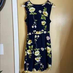 BYCORPUS back cut-out flower dress